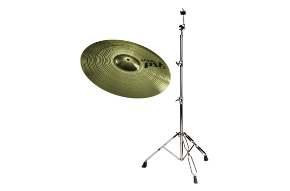 Paiste PST 3 Crash de 16" + Set de Soporte para Platillos Recto image 1