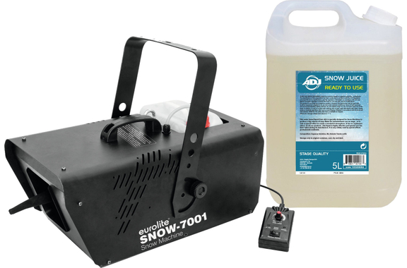 Eurolite Snow 7001 Machine à Neige Set incl. Snow Fluid 5L image 1