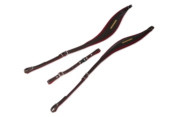 Alpenklang Comfort S-Shape Accordion Straps Brown/Red image 1