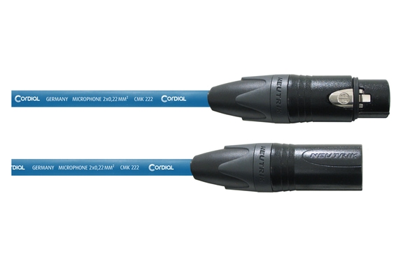 Cordial CPM 10 FM Microfoonkabel 10 m Blauw image 1