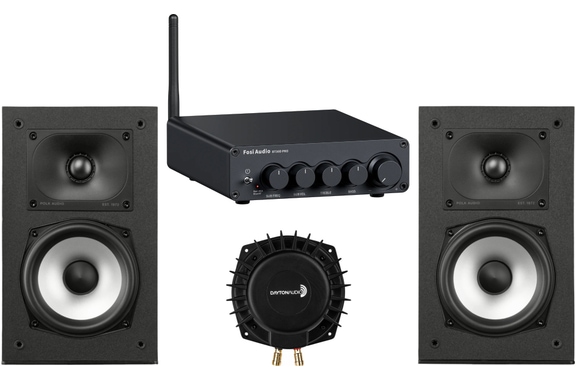 Ensemble Fosi Audio BT30D Pro / Polk 2.1 Bass Shaker image 1