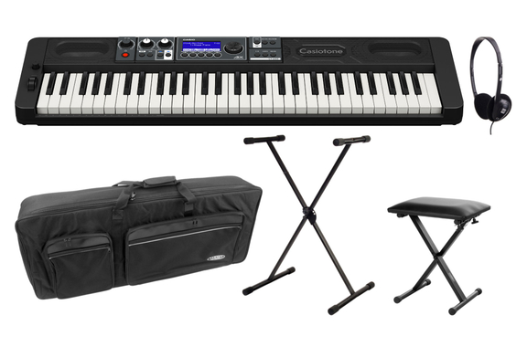 Casio CT-S500 Casiotone Keyboard Schwarz Deluxe Set image 1