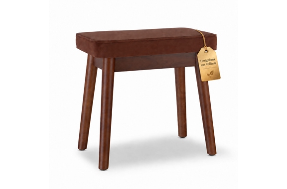 Classic Cantabile Banquette De Piano Design Velours Noyer image 1