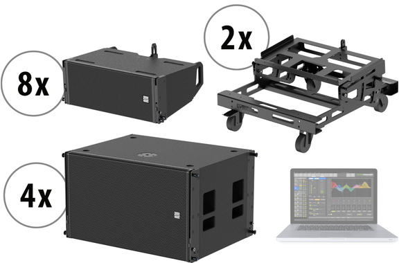 Pronomic XANA Line Array Straight Set image 1