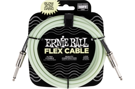 Cavo per Chitarra Ernie Ball 6436 Flex 3 m Glow in the Dark image 1