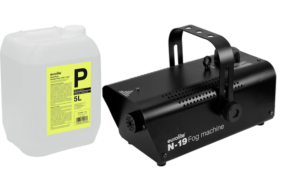 Eurolite N-19 Rookmachine Zwart Set met 5l Fluid image 1