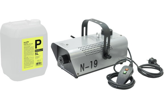 Eurolite N-19 Rookmachine Zilver Set met 5l Fluid image 1