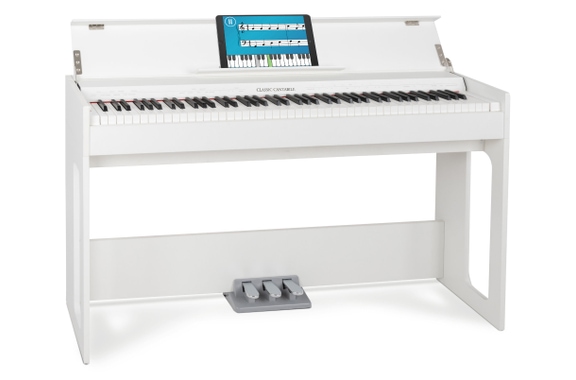 Classic Cantabile DP-S1 WM E-Piano blanco mate image 1