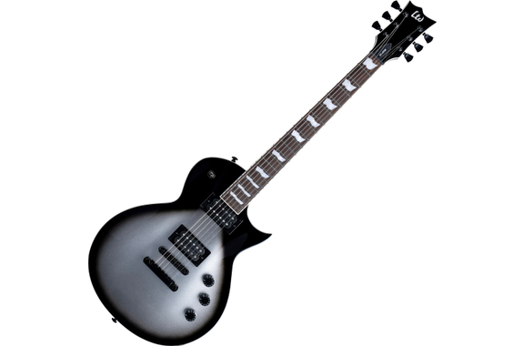 ESP LTD EC-256 Silver Sunburst Teardrop image 1