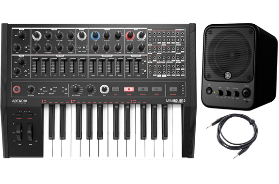 Arturia MiniBrute 2 Black Edition Synthesizer Beginner SET image 1