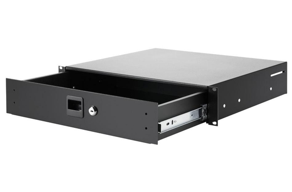 Adam Hall 87402A Racklade 2 HE Alu image 1