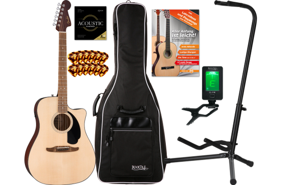 Fender California Standard Redondo CE Natural Starter Set image 1