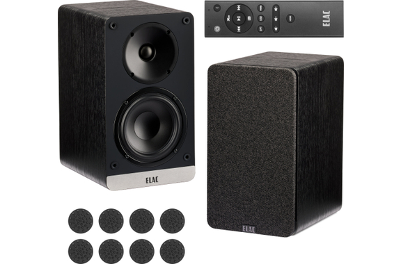 ELAC Debut ConneX B41 Casse Attive Black Ash Set Oehlbach image 1