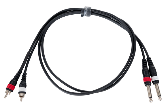 Pronomic J4RC-1.5 Cavo Audio Stereo 6,3 mm Jack/Cinch 1,5 m image 1