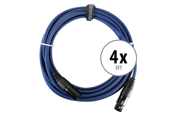 Pronomic Stage DMX3-5 Cavi DMX 5m Set da 4 image 1