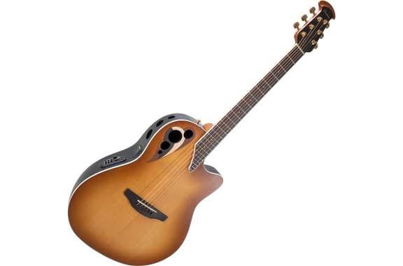 Ovation Celebrity Elite Deluxe CDX40 Deep Contour Peach Burst Satin image 1