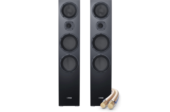 Canton GLE 90 S2 Paire d'Enceintes Colonnes Noires image 1