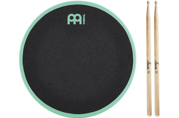 Meinl MMP12SF Marshmallow Practice Pad 12" Sea Foam Sticks Set image 1