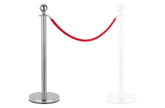 Stagecaptain PLS-150 Deluxe 1.1-200S Absperrständer Personenleitsystem 2,0m silber image 1