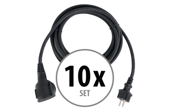 Stagecaptain PSPEXT-5 Verlengsnoer IP44 5m 10x Set image 1
