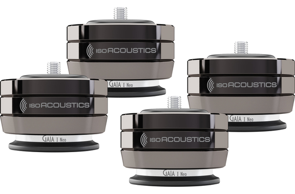 IsoAcoustics Gaia 3 Neo Dark Chrome Jeu De 4 Découpleurs image 1