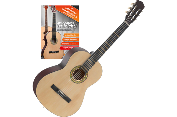 Classic Cantabile Acoustic Series AS-851 Chitarra Classica 4/4 Set con Metodo Incluso image 1