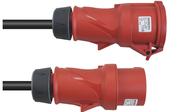 PSSO CEE Verlängerung 32A 5x6 10m rot image 1