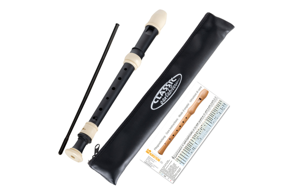 Classic Cantabile Stellina C-Sopraan Blokfluit Barok Zwart image 1