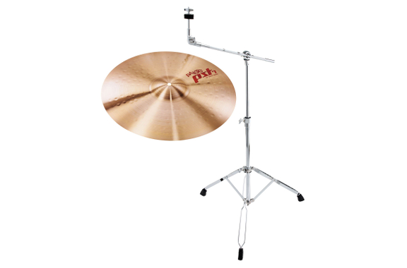 Paiste PST 7 18" Heavy Crash + Ensemble Pied À Perche image 1
