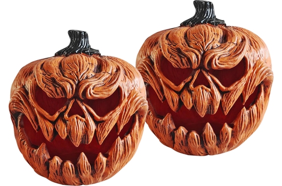 Europalms Halloween Kürbis, 25cm 2x Set image 1