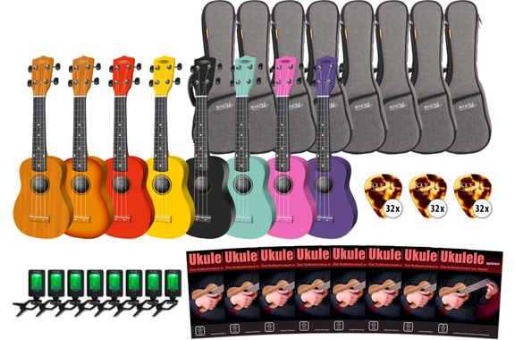 Set Classic Cantabile Color D'Ukulélés Pour L'École image 1