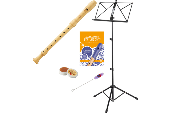 Moeck 3210 Flauto Rondo Soprano Tedesco Acero Set image 1