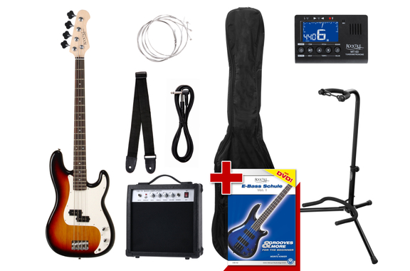 Rocktile Groover's Pack PB E-Bass Sunburst Set II image 1