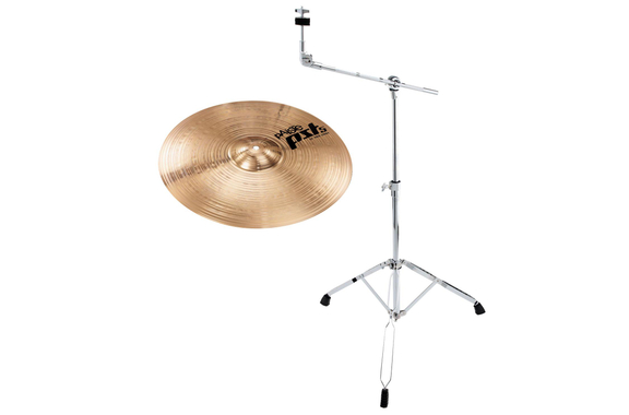 Paiste PST 5 16" Rock Crash Galgenständer Set image 1