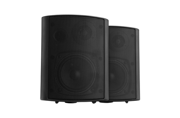 Pronomic USP-540 BK Paar HiFi Wandlautsprecher Box schwarz 160 Watt image 1