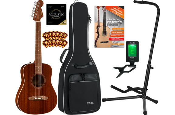 Set Inicial Fender California Standard Redondo Mini Spruce Top Natural Sapele image 1