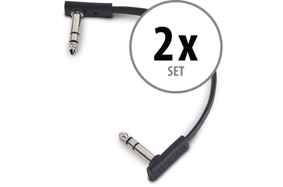 RockBoard Flat TRS Cable 15 cm Set de 2 image 1