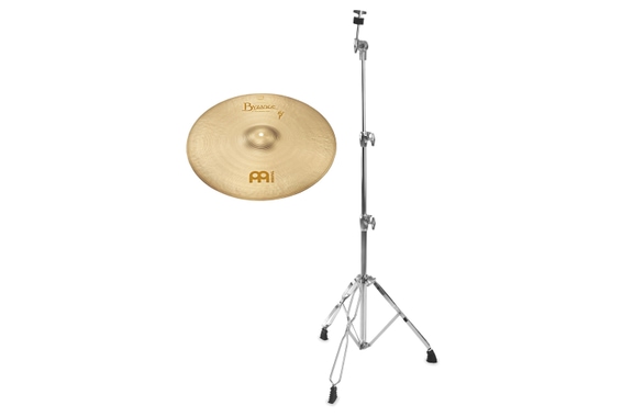 Meinl Byzance Vintage 18" Medium Sand Crash Set Incl. Pied Droit Pour Cymbale image 1