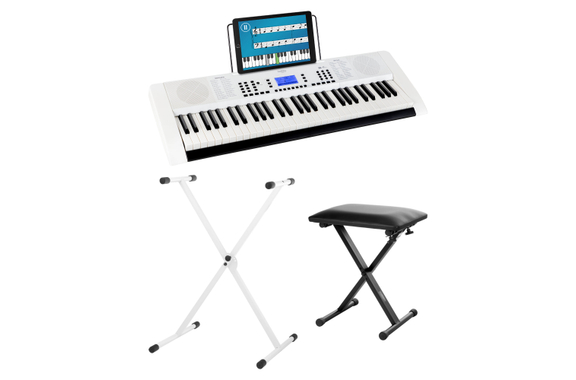 FunKey 61 Edition Pro Set Blanc incl. Support Clavier + Banc image 1