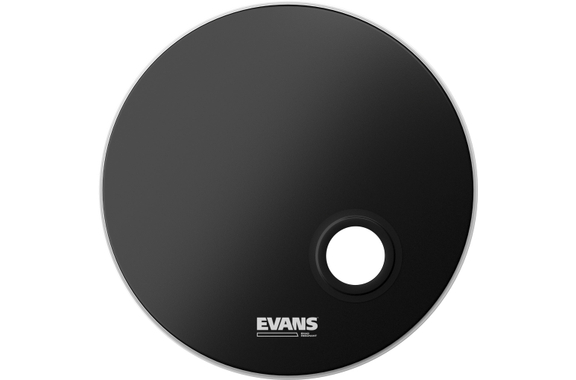 Evans EMAD Parche Resonante Para Bombo Negro 22" image 1