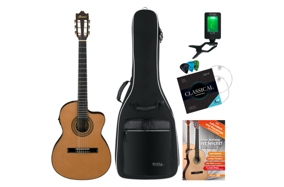 Ibanez GA5TCE-AM 4/4 Guitare Classique Concert Amber Set image 1