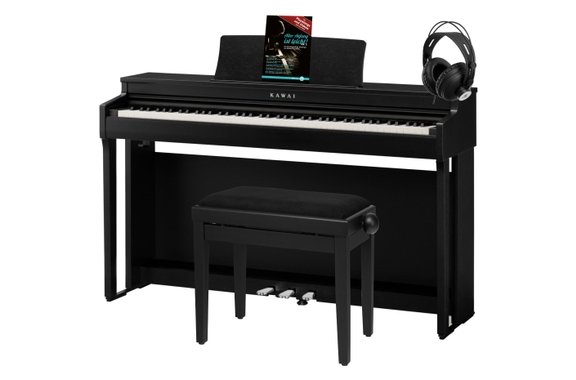 Kawai CN 201 B Digitalpiano Premium Nero Satinato Set image 1