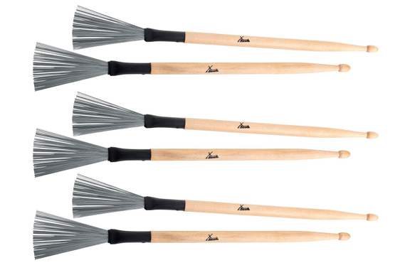 XDrum WTD-1L Wire Tap Drumstick Brushes 3x Set image 1
