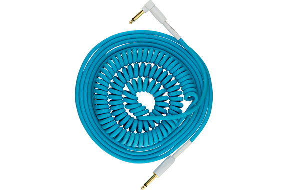 Pig Hog "Half Coil" Instrumentenkabel 9m Daphne Blue image 1