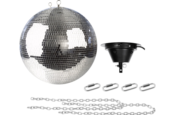 Showgear Mirror Ball Spiegelkugel 50 cm Set image 1
