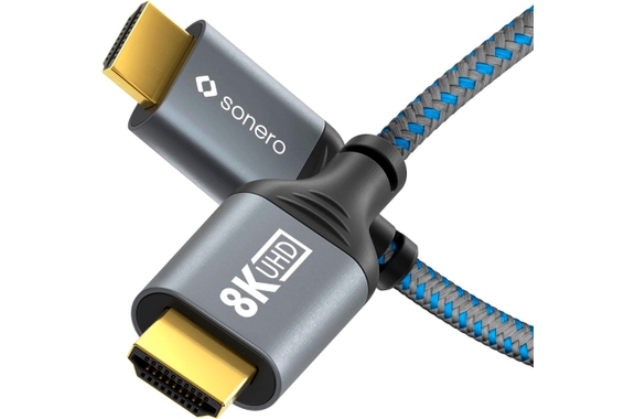 Sonero 8K HDMI-Kabel 3 m Grau/Blau image 1