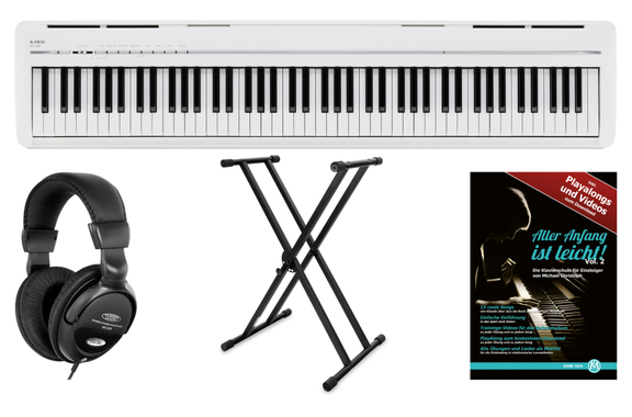 Kawai ES 120 W Stage Piano Set Bianco image 1