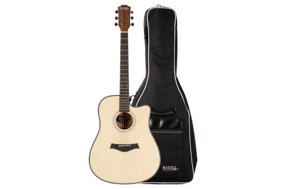Rocktile WSD-100C NT Guitare Western Set avec Housse image 1