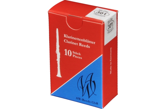 Anches AW Woodwinds 301 Standard Boehm Pour Clarinette (3,5) Pack De 10 image 1