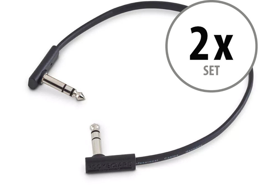 RockBoard Flat TRS Cable 30 cm 2x Set image 1